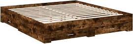 vidaXL Bettgestell, Bett mit Schubladen,
