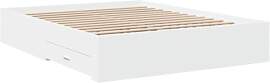 vidaXL Bettgestell, Bett mit Schubladen,