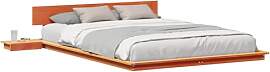 vidaXL Bettgestell Braun 150 x 200 cm Holz,