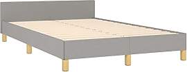 vidaXL Bettgestell, Polsterbett Bett mit Kopfteil, 