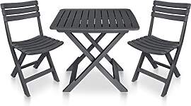 vidaXL Bistroset 3-TLG. Klappbar Balkonset