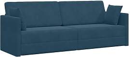 vidaXL Boden-Sofa-Bett Blau 213 x 70 x 77 cm Samt, 