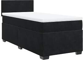 vidaXL Boxspringbett, Einzelbett mit LED Matratze
