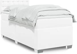 vidaXL Boxspringbett, Einzelbett mit LED Matratze
