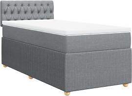 vidaXL Boxspringbett, Einzelbett mit Matratze
