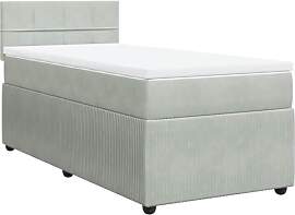 vidaXL Boxspringbett, Einzelbett mit Matratze