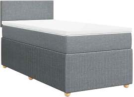 vidaXL Boxspringbett, Einzelbett mit Matratze