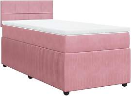 vidaXL Boxspringbett, Einzelbett mit Matratze
