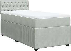 vidaXL Boxspringbett, Einzelbett mit Matratze
