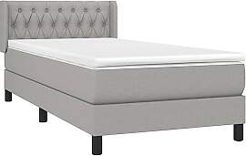 vidaXL Boxspringbett mit Matratze Bett Einzelbett