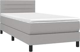 vidaXL Boxspringbett mit Matratze Bett Einzelbett