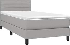 vidaXL Boxspringbett mit Matratze Bett Einzelbett