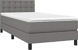 vidaXL Boxspringbett mit Matratze Bett Einzelbett