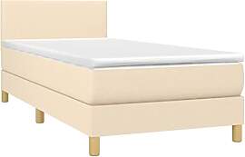 vidaXL Boxspringbett mit Matratze Bett Einzelbett