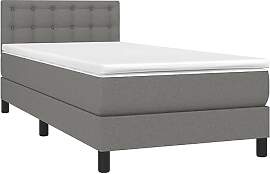 vidaXL Boxspringbett mit Matratze Bett Einzelbett