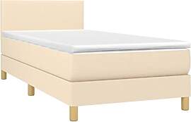 vidaXL Boxspringbett mit Matratze Bett Einzelbett
