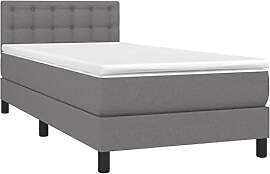 vidaXL Boxspringbett mit Matratze Bett Einzelbett