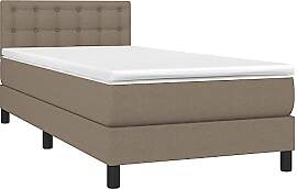 vidaXL Boxspringbett mit Matratze Bett Einzelbett