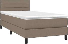 vidaXL Boxspringbett mit Matratze Bett Einzelbett