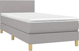 vidaXL Boxspringbett mit Matratze Bett Einzelbett