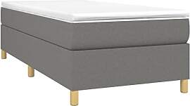 vidaXL Boxspringbett mit Matratze Bett Einzelbett