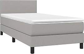 vidaXL Boxspringbett mit Matratze Bett Einzelbett