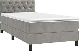 vidaXL Boxspringbett mit Matratze Bett Polsterbett 