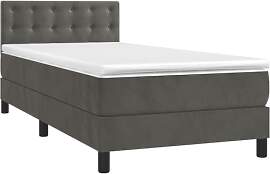 vidaXL Boxspringbett mit Matratze Bett Polsterbett 