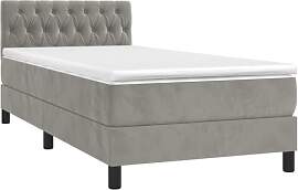 vidaXL Boxspringbett mit Matratze Bett Polsterbett 