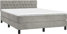 vidaXL Boxspringbett mit Matratze Doppelbett Bett