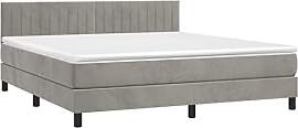 vidaXL Boxspringbett mit Matratze Doppelbett Bett