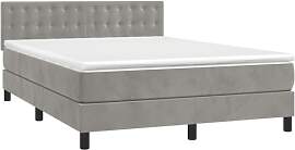 vidaXL Boxspringbett mit Matratze Doppelbett Bett