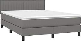 vidaXL Boxspringbett mit Matratze Doppelbett