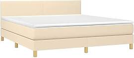 vidaXL Boxspringbett mit Matratze Doppelbett
