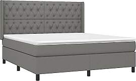 vidaXL Boxspringbett mit Matratze Doppelbett