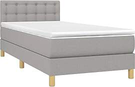 vidaXL Boxspringbett mit Matratze Einzelbett Bett