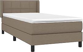vidaXL Boxspringbett mit Matratze Einzelbett Bett