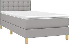 vidaXL Boxspringbett mit Matratze Einzelbett Bett