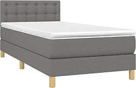 vidaXL Boxspringbett mit Matratze Einzelbett Bett