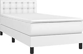 vidaXL Boxspringbett mit Matratze Einzelbett
