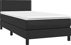 vidaXL Boxspringbett mit Matratze Einzelbett
