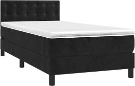 vidaXL Boxspringbett mit Matratze LED Bett