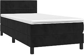 vidaXL Boxspringbett mit Matratze LED Polsterbett