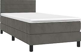vidaXL Boxspringbett mit Matratze LED Polsterbett