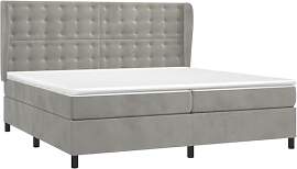 vidaXL Boxspringbett mit Matratze Polsterbett Bett 