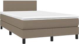 vidaXL Boxspringbett mit Matratze Polsterbett