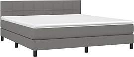 vidaXL Boxspringbett mit Matratze Polsterbett