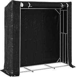 vidaXL Brennholzregal mit Regenschutz 200x60x200