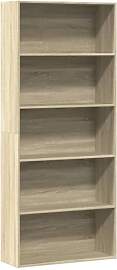 vidaXL Bücherregal, Bücherschrank mit 5