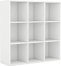 vidaXL Bücherregal mit 9 Fächern Standregal